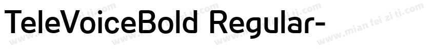 TeleVoiceBold Regular字体转换